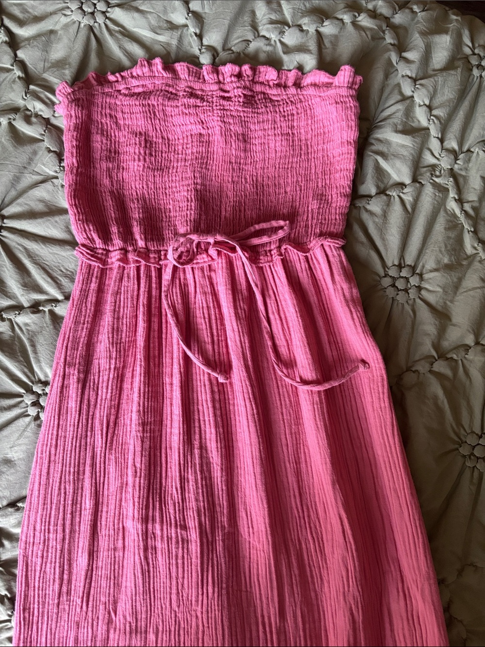 Strapless Smocked Maxi Dress - Picture 2 of 3